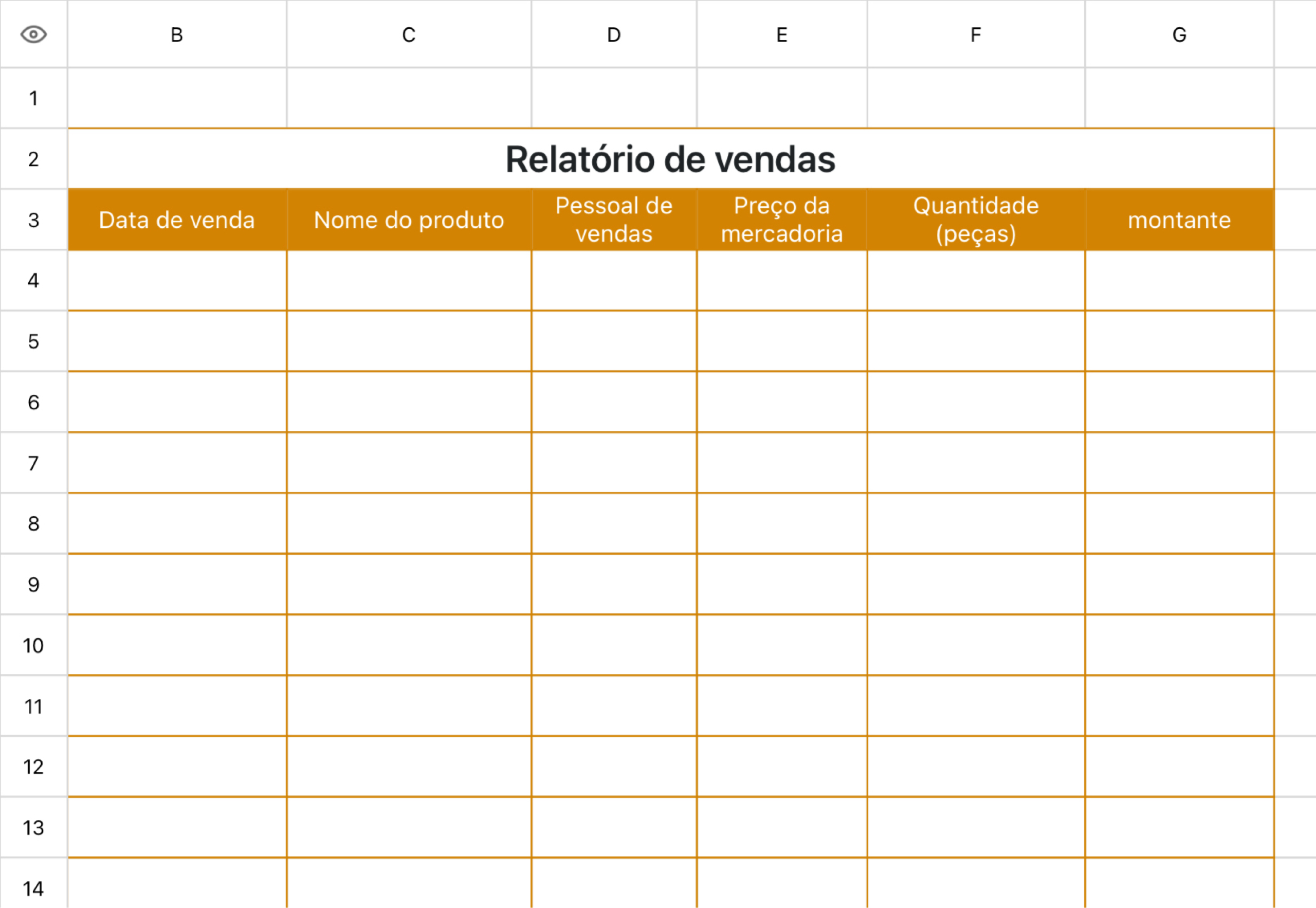 Relatório de vendas